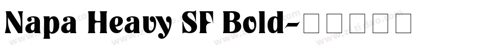 Napa Heavy SF Bold字体转换